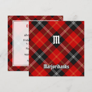 Invitación Clan Marjoribanks Tartan