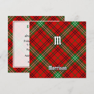Invitación Clan Morrison Red Tartan
