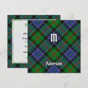 Invitación Clan Paterson Tartan