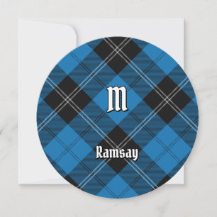 Invitación Clan Ramsay Blue Hunting Tartán