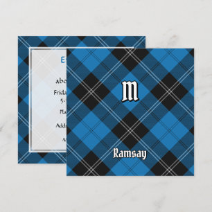 Invitación Clan Ramsay Blue Hunting Tartán