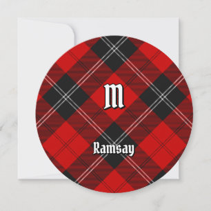 Invitación Clan Ramsay Red Tartan