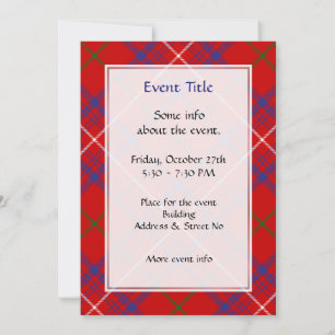 Invitación Clan Rosa Tartan