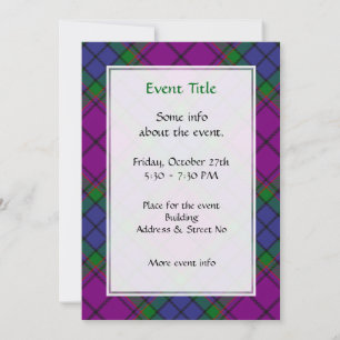 Invitación Clan Wardlaw Tartan