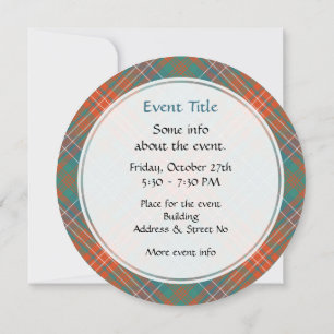 Invitación Clan Wilson Ancient Tartán