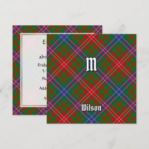 Invitación Clan Wilson Modern Tartán