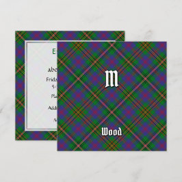 Invitación Clan Wood Tartan