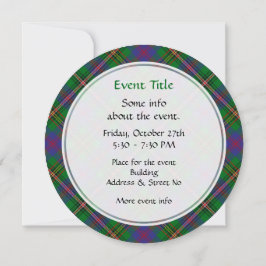 Invitación Clan Wood Tartan