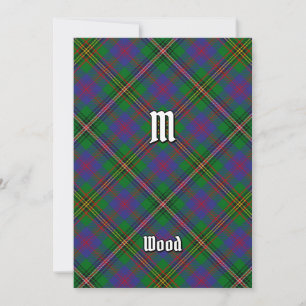 Invitación Clan Wood Tartan