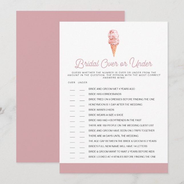 Invitación CLARA Retro Rubor por debajo del juego de ducha de (Anverso / Reverso)