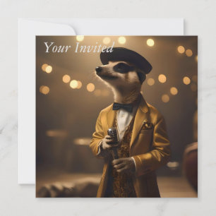 Invitación "Claro de luna del suricato: una serenata de croon