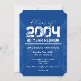 Invitación Clase 2004 20 año de reunión escolar 1