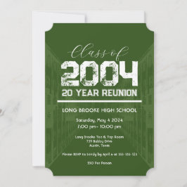 Invitación Clase 2004 20 año de reunión escolar 1