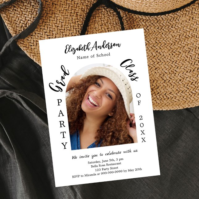 Invitación Clase 2025 de fotos de la fiesta de graduación (Subido por el creador)