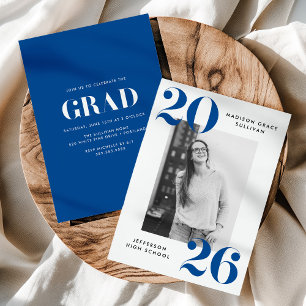 Invitación Clase audaz del Partido de Graduación de Fotografí