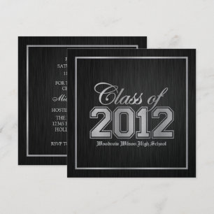 Invitación Clase de 2012 invita a la Graduación Premium Silve