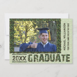 Invitación Clase de 2023 Graduación Foto Fiesta Personalizado