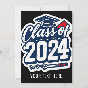 Invitación Clase De 2024 Estudiantes Y Maestros Graduados