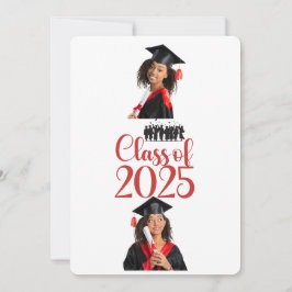 Invitación Clase de 2025 de graduación personalizada