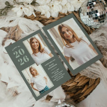 Clase de 2025 | Fiesta de 3Photo Sage Green Grad