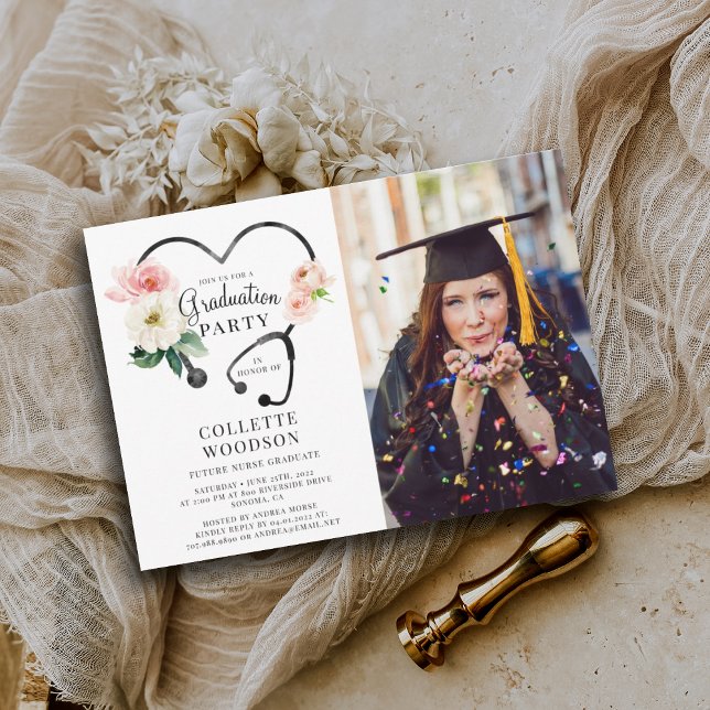 Invitación Clase De 2025 Futuro Fiesta De Foto De Graduación  (Subido por el creador)