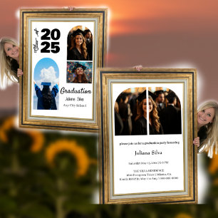 Invitación Clase De 2025, Partido De Graduación De Foto Del A