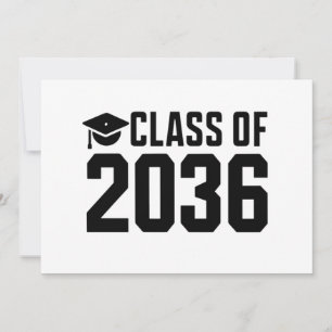 Invitación Clase de 2036 Crece Conmigo Regreso a la Escuela