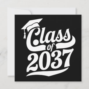 Invitación Clase de 2037 Crece Conmigo Orgulloso Graduado