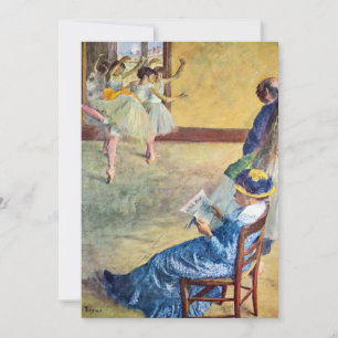 Invitación Clase de baile, el salón de baile por Edgar Degas