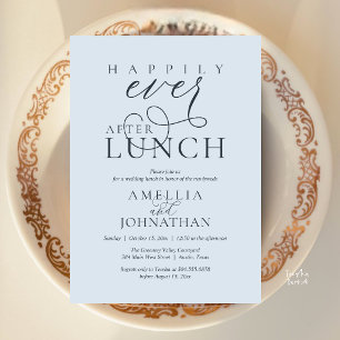 Invitación Clase de Boda después de Almuerzo con Elegancia y 