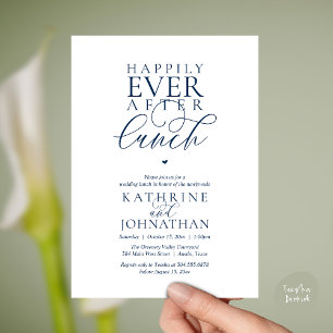 Invitación Clase de boda íntima y almuerzo Felices para Siemp