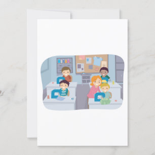 Invitación Clase de Costura para Niños Divertidos Proyectos y