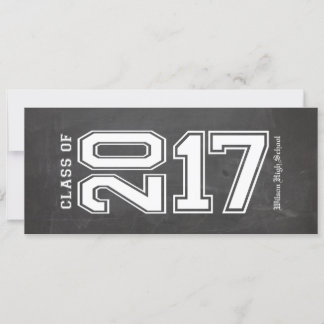 Invitación Clase de encargo de la pizarra de la graduación