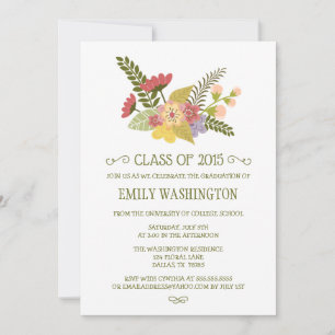 Invitación Clase de fiesta de graduación del ramo de 2015