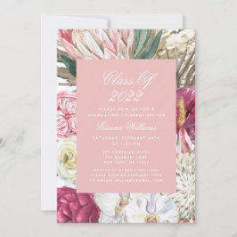 Invitación Clase de floral de graduación acuática 2022