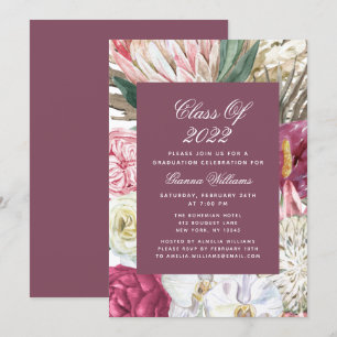 Invitación Clase de floral de graduación acuática 2022