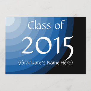 Invitación Clase de Graduación Azul 2015 Invita de Janz