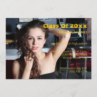 Invitación Clase De Graduación De 20xx