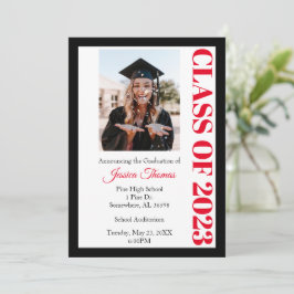 Invitación Clase de Graduación de Foto Negra 2023