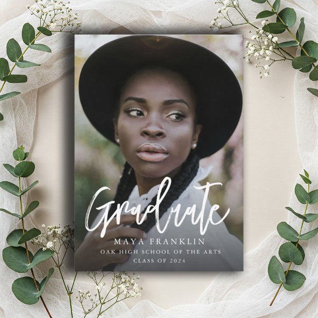 Invitación Clase de Graduación de Foto Simple (Subido por el creador)