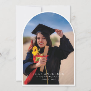Invitación Clase de graduación de fotografía moderna de 2025 