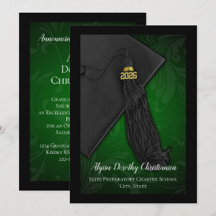 Invitación Clase de Graduación de la Escuela Verde de Tassel