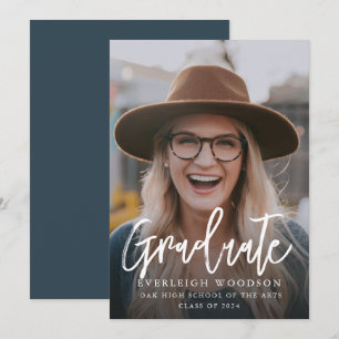 Invitación Clase De Graduación Fotográfica Simple De 2024