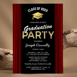 Invitación Clase de Graduación Musical de Secundaria de 2025