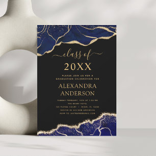 Invitación Clase de graduación por edad de 2023 Azul marino
