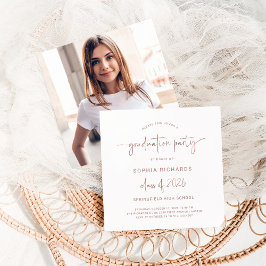 Invitación Clase de guión moderno de la fiesta de graduación 