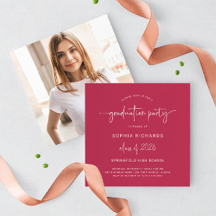 Invitación Clase de guión moderno de la fiesta de graduación