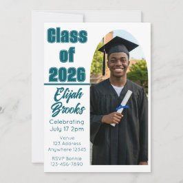 Invitación Clase de imagen de arco de graduación