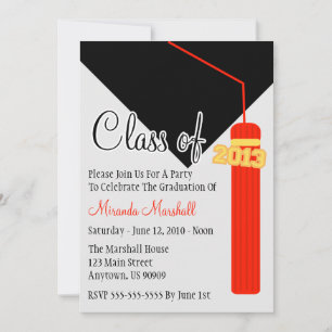 Invitación Clase De Invitado De Graduación De Tassel 2013 (Ro