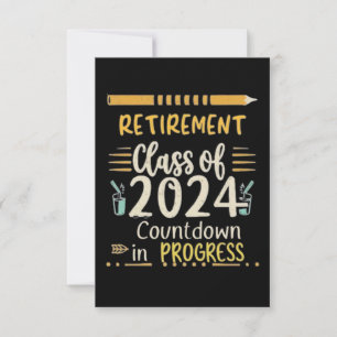 Invitación clase de jubilación de la cuenta regresiva de 2024